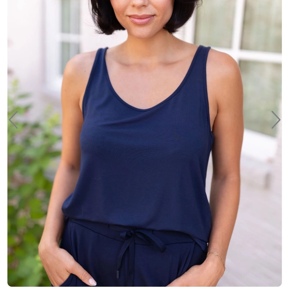 Women’s bamboo stretch-knit lounge tank